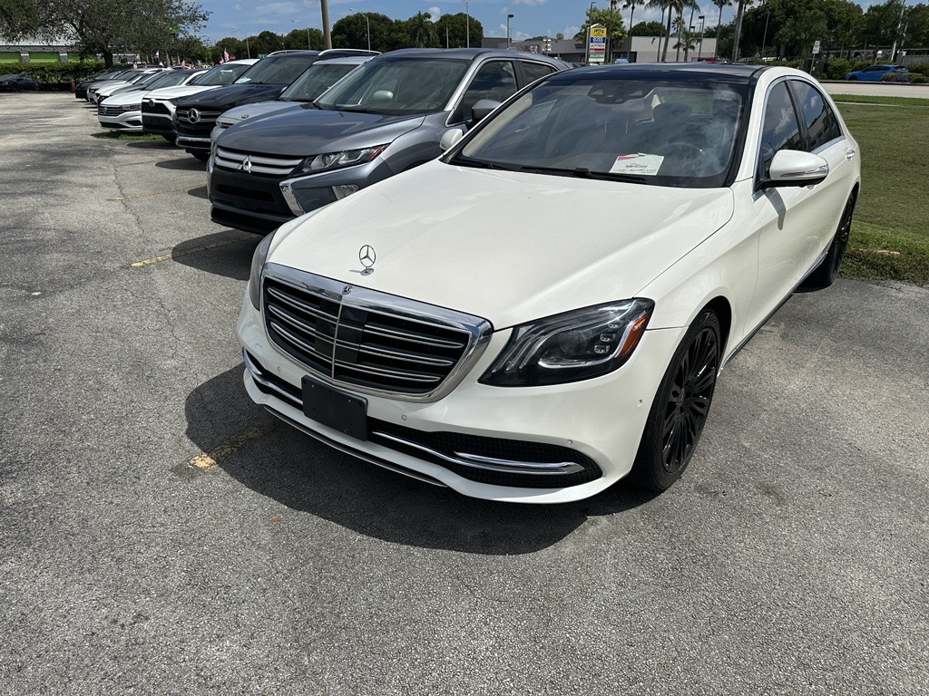 white mercedes